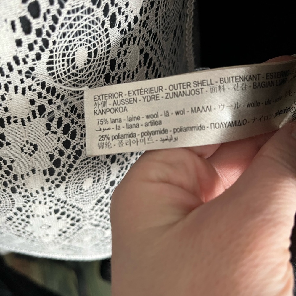 Massimo Dutti Black Lined Coat - Picture 6 of 6